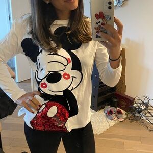 Zara Kids White Disney Top